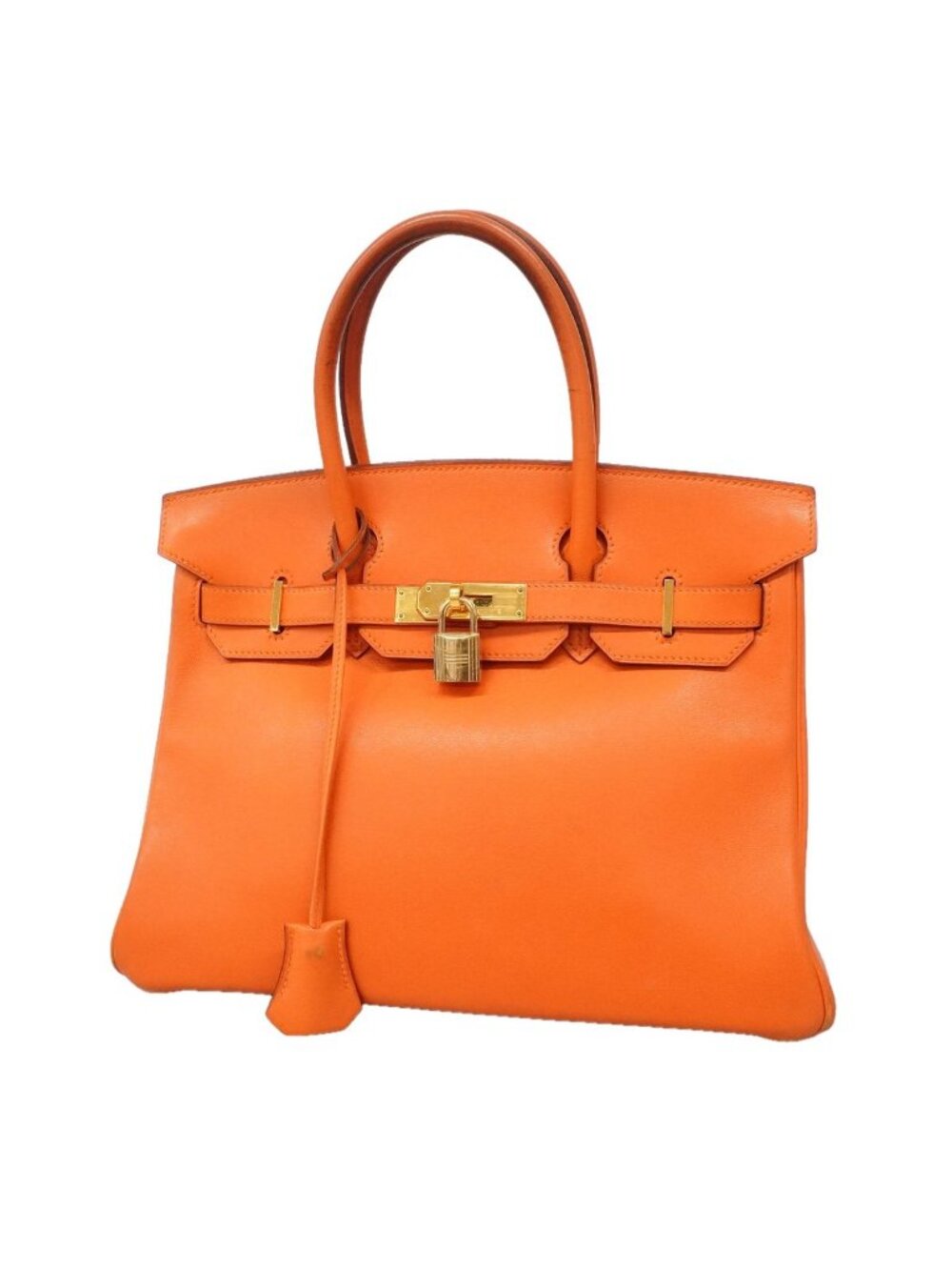 Hermes Handbag Birkin 30 Vogalibar Orange Gold